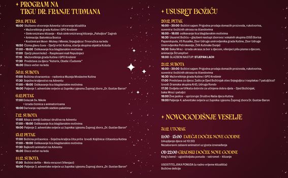 Advent u Kutini program