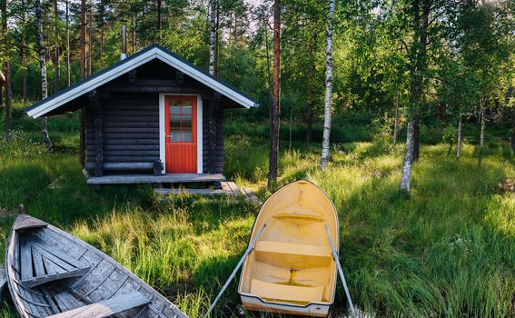 Finska kućica u šumi