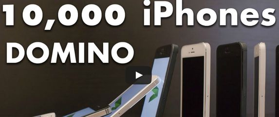 10.000 iPhonea 5 iskoristili u svrhu domina kako bi predstavili NFC tehnologiju