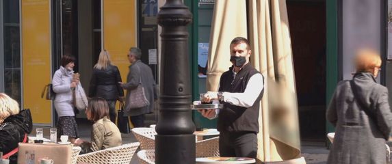 Konobar, ilustracija