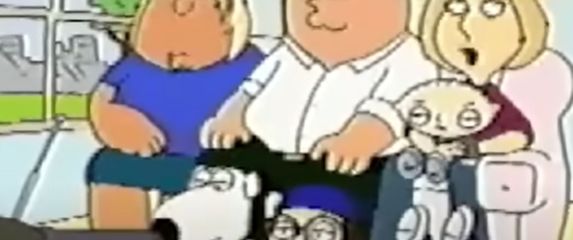 Obitelj Griffin iz serije Family guy u prvoj epizodi