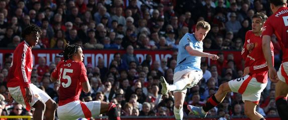 Kevin de Bruyne na utakmici protiv Manchester Uniteda