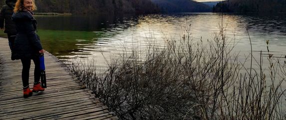 Andrea Čačković na Plitvičkim jezerima