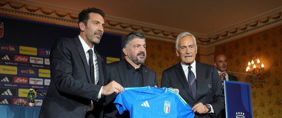 Gianluigi Buffon, Gennaro Gattuso i Gabriele Gravina