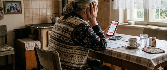 Žrtva kripto prevare, ilustracija, AI