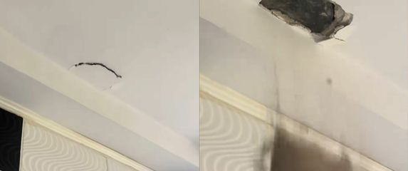 Pad žbuke sa stropa zbog susjedovih radova