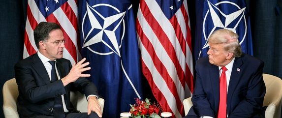 Mark Rutte i Donald Trump