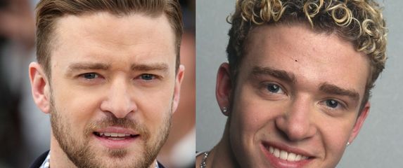 Kovrčava i izblajhana kosa Justina Timberlakea na početku karijere