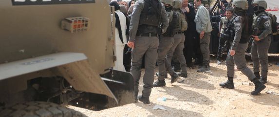 Kontrolna točka IDF-a na ulazu u izbjeglički kamp Jenin na Zapadnoj obali