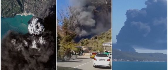 Na naftnom terminalu Rusiji izbio požar