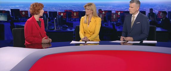 Marijana Grbeša Zenzerović i voditelji Dnevnika Nove TV
