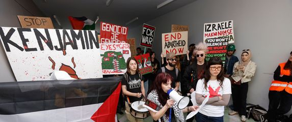 Prosvjed studenata pred Fakultetom političkih znanosti - 1