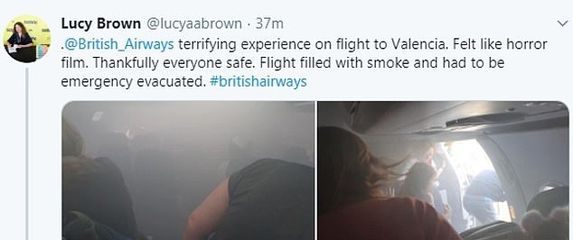 Dim u avionu British Airwaysa (Foto: Twitter) - 3
