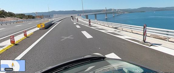 Street View Pelješkog mosta