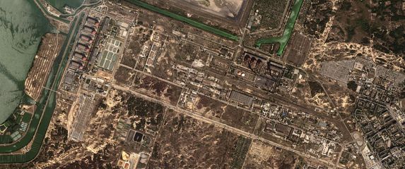 Satelitske snimke nuklearne elektrane Zaporižja - 1