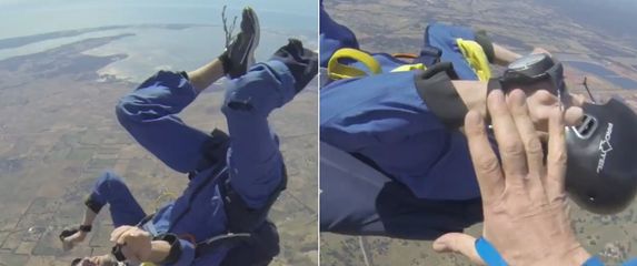 Nezgoda pri skoku s padobranom