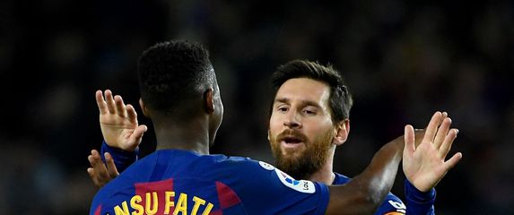 Ansu Fati i Lionel Messi
