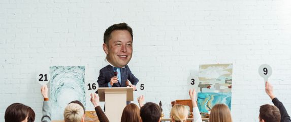 Elon Musk na aukciji