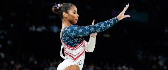 Američka gimnastičarka Jordan Chiles na Olimpijskim igrama u Parizu 2024. - 3