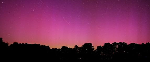 Perzeidi i aurora borealis u Poljskoj