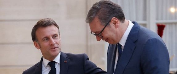 Emmanuel Macron i Aleksandar Vučić