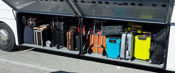 Prtljaga u autobusu, ilustracija