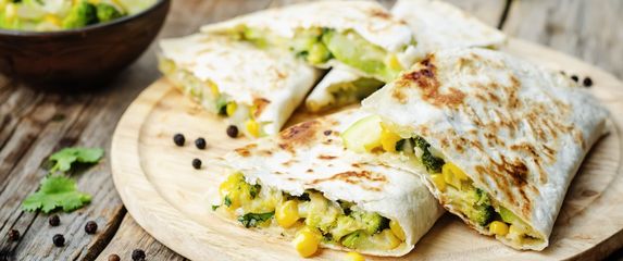 Tortilje s tikvicama i sirom