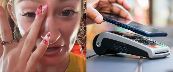 Konobarica Kaylee Silva i beskontaktno plaćanje mobitelom