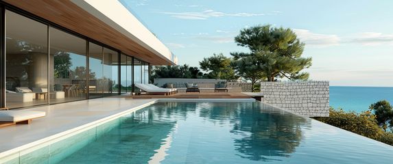 Vila na Jadranu, AI ilustracija