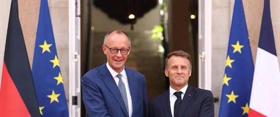 Friedrich Merz i Emmanuel Macron