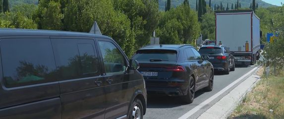 Zastoj prema granici s Crnom Gorom
