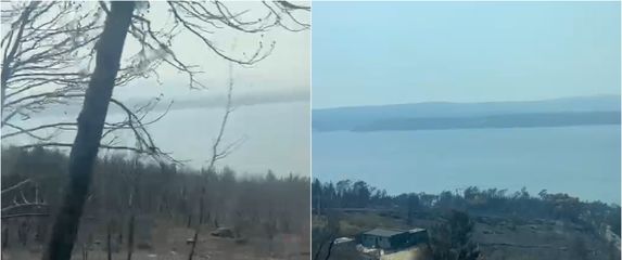 Opožareno područje oko Omiša
