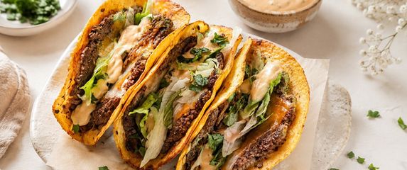 Taco burger