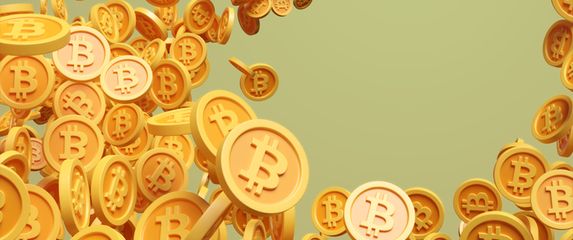 Rast bitcoina, ilustracija