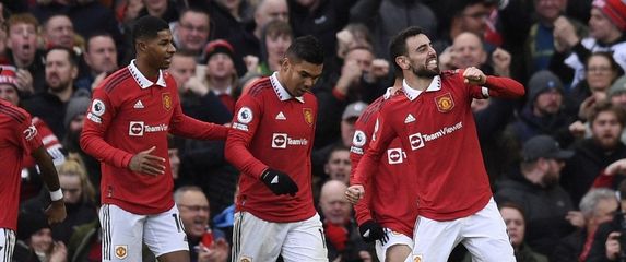 Marcus Rashford, Casemiro i Bruno Fernandes