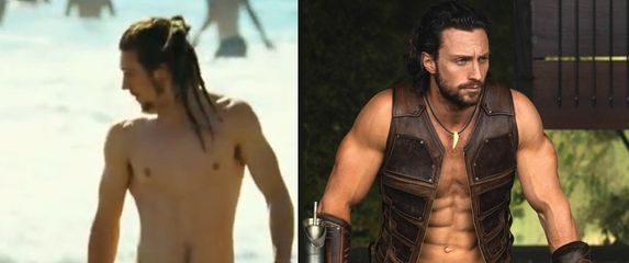 Aaron Taylor-Johnson 2012. u Divljacima i 2024. u filmu Kraven the Hunter