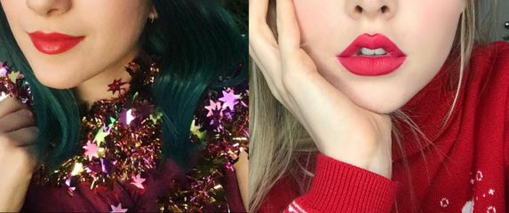 Djevojke s neobičnim božićnim obrvama