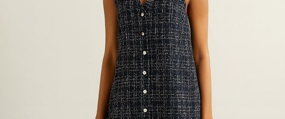 Kombinacija s haljinom od tvida
