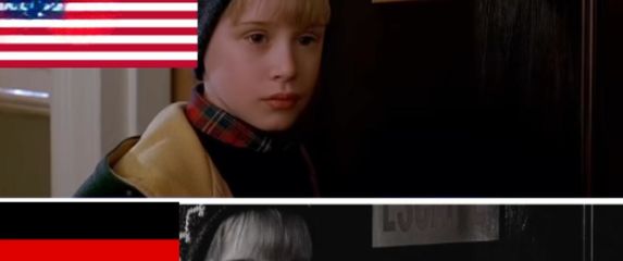 Isječak iz filma Sam u kući, na raznim jezicima