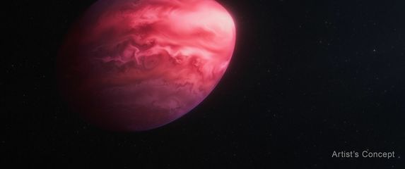 Umjetnički prikaz egzoplaneta PSR J2322-2650b