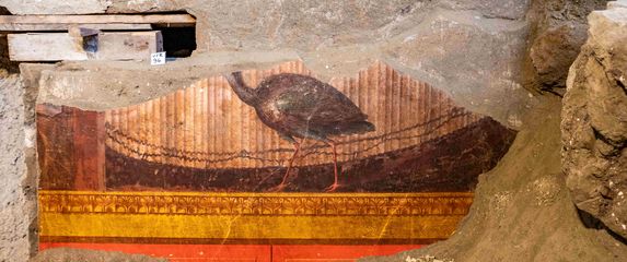 Pronađena freska paunice bez glave