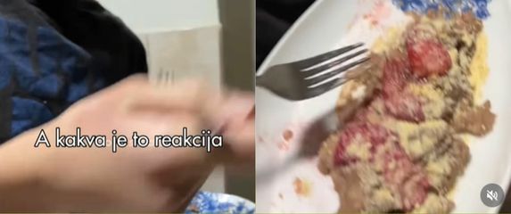 Brat usred probavanja sestrinog kolača