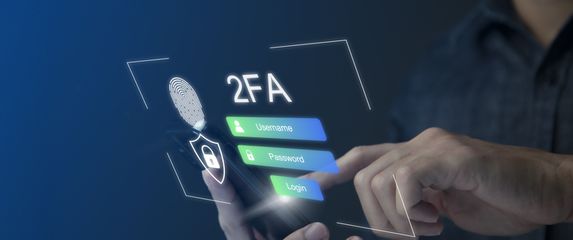 Ilustracija aplikacije za dvofaktorsku autentifikaciju