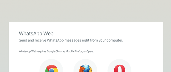 WhatsApp od sada kompatibilan s Firefox i Opera web preglednicima