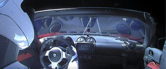 Teslin automobil u svemiru (Foto: AFP)