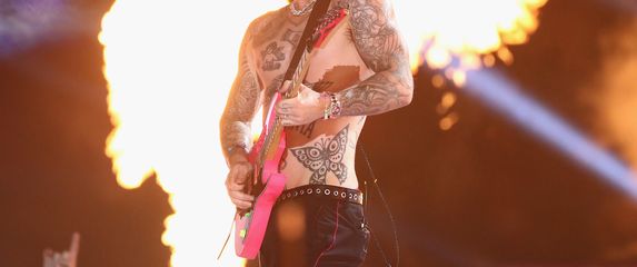 Adam Levine na Super Bowlu (Foto: Getty Images)