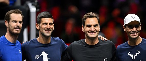 Četiri teniske legende - Andy Murray, Novak Đoković, Roger Federer i Rafael Nadal
