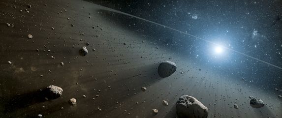 Asteroidni pojas, ilustracija