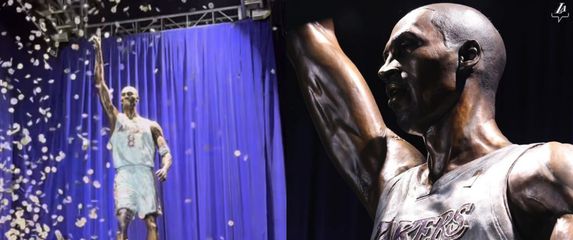 kip nba košarkaša Kobea Bryanta u pozi koju je imao nakon zabijenih 81 poen
