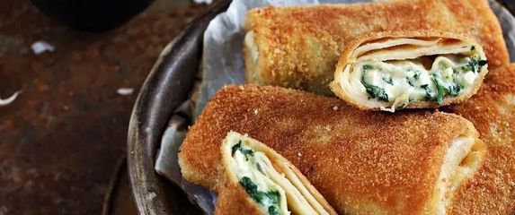 Pohane palačinke sa špinatom i sirom